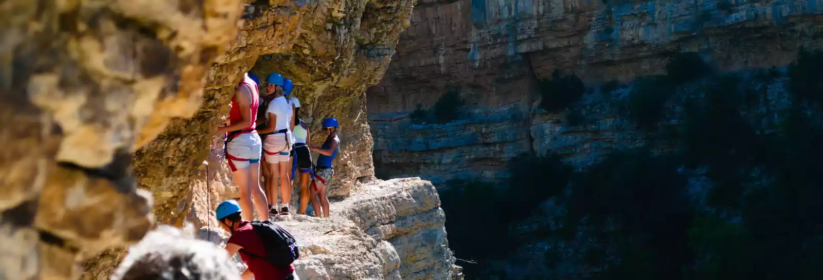 Via ferrata dans le haut Toulourenc