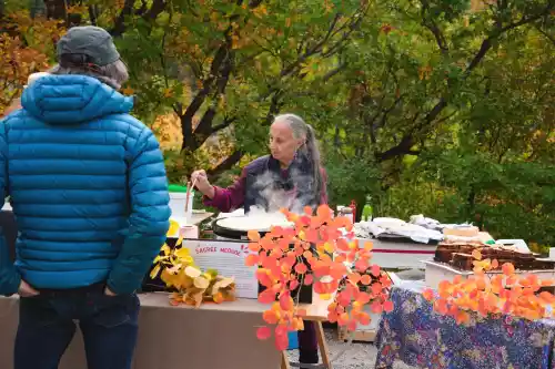 mise en place de l'espace restauration