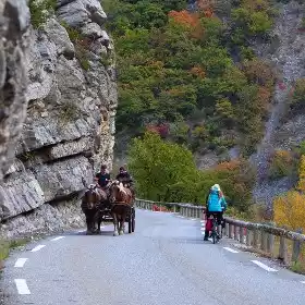 caleche dans les gorges